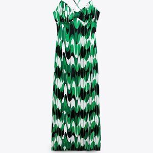 ZARA PRINTED CAMISOLE DRESS SIZE S 9878 173 031
